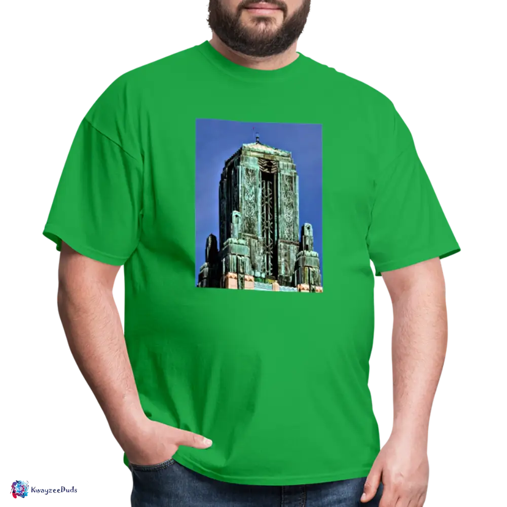 Bullocks Wilshire Finial Unisex Classic T-Shirt - bright green