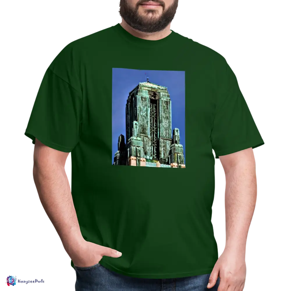 Bullocks Wilshire Finial Unisex Classic T-Shirt - forest green