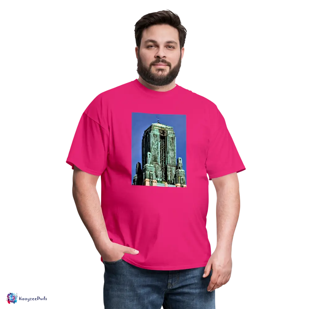 Bullocks Wilshire Finial Unisex Classic T-Shirt - fuchsia