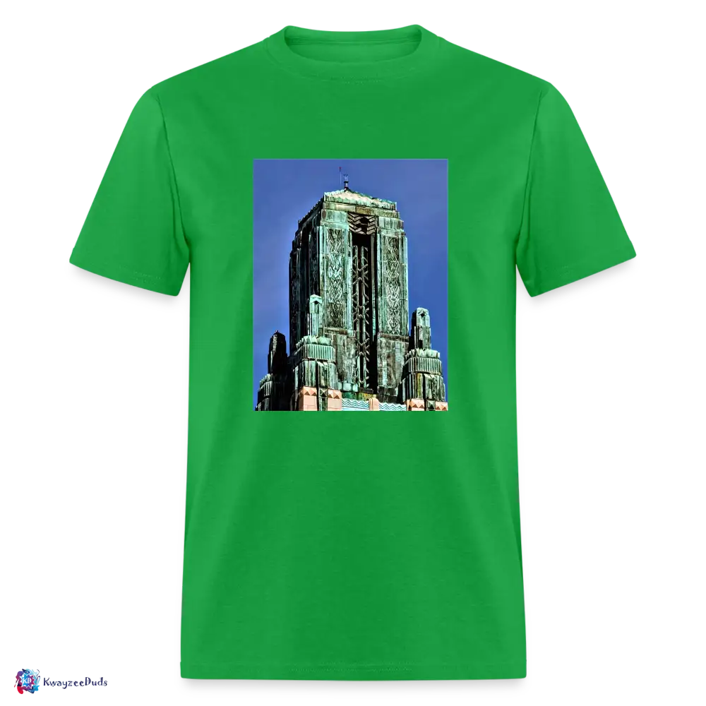 Bullocks Wilshire Finial Unisex Classic T-Shirt - bright green