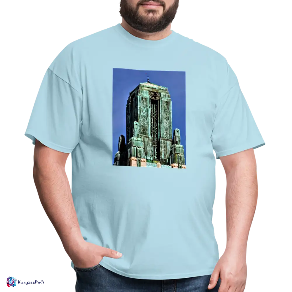 Bullocks Wilshire Finial Unisex Classic T-Shirt - powder blue