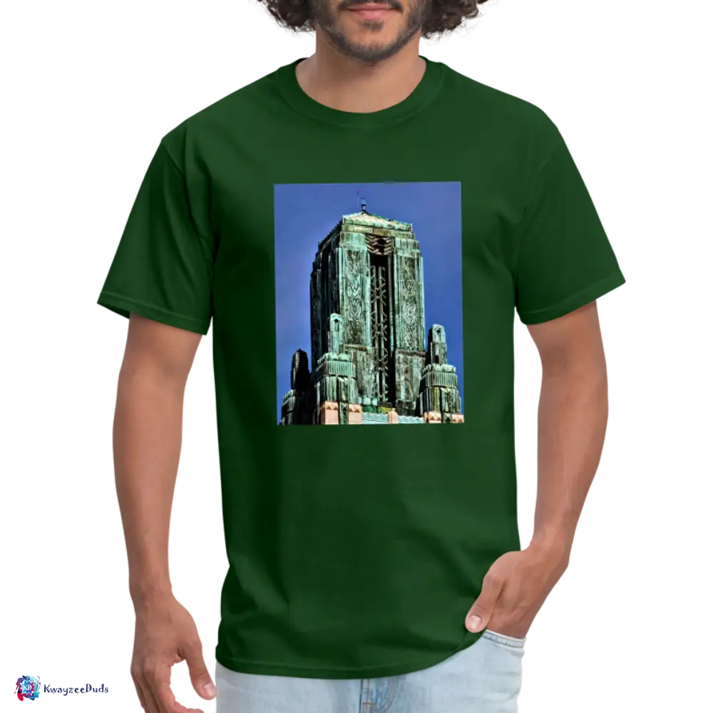 Bullocks Wilshire Finial Unisex Classic T-Shirt - forest green