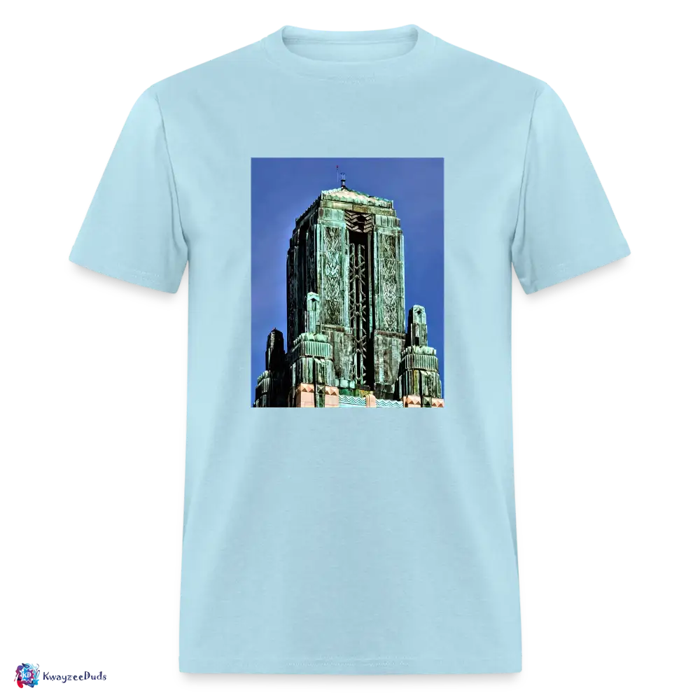 Bullocks Wilshire Finial Unisex Classic T-Shirt - powder blue