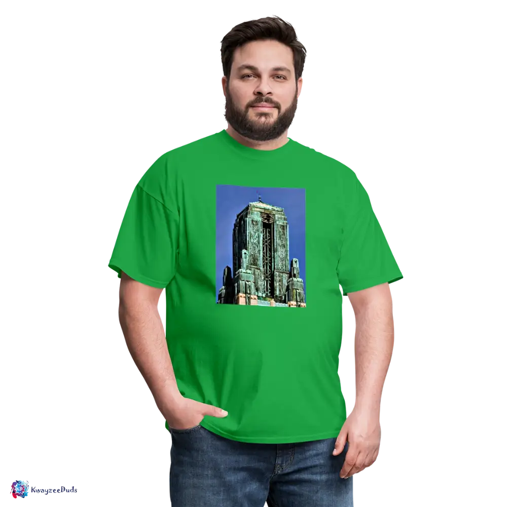 Bullocks Wilshire Finial Unisex Classic T-Shirt - bright green