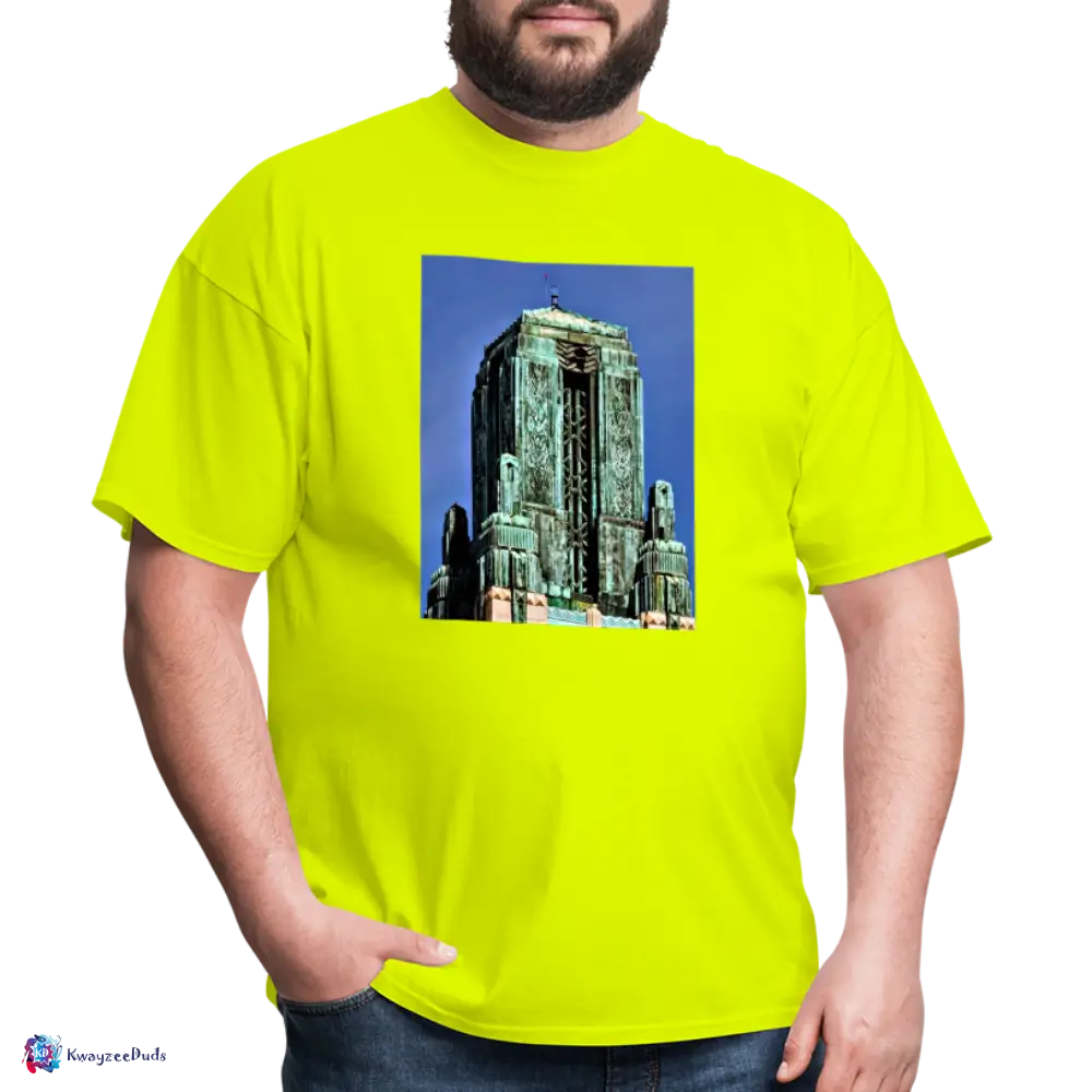 Bullocks Wilshire Finial Unisex Classic T-Shirt - safety green