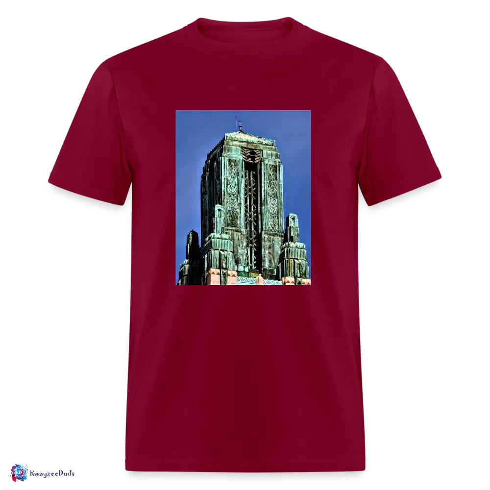 Bullocks Wilshire Finial Unisex Classic T-Shirt - burgundy