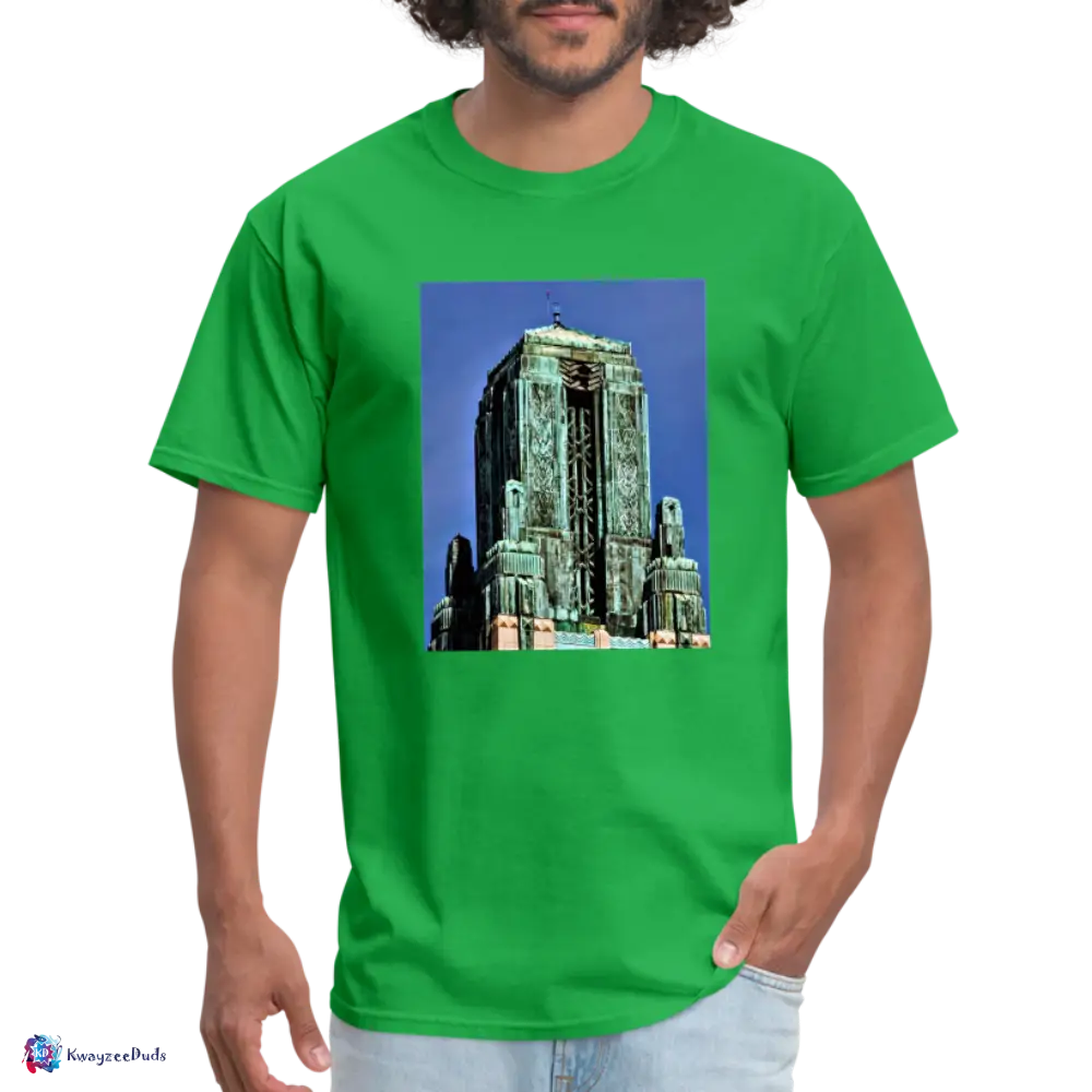 Bullocks Wilshire Finial Unisex Classic T-Shirt - bright green