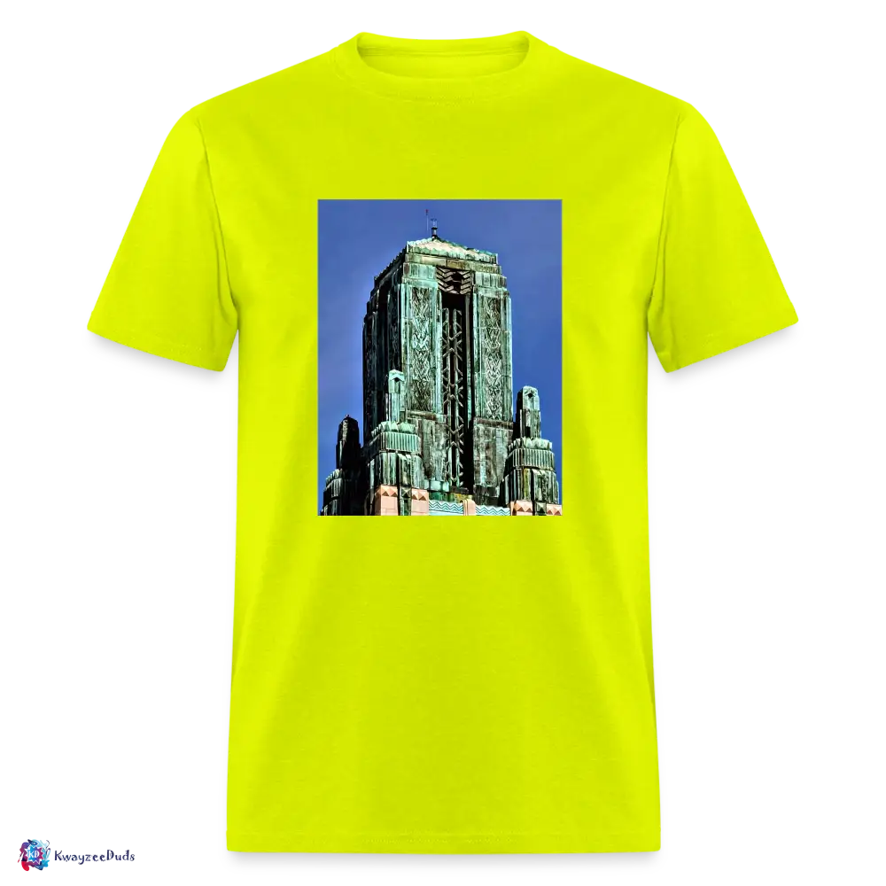 Bullocks Wilshire Finial Unisex Classic T-Shirt - safety green