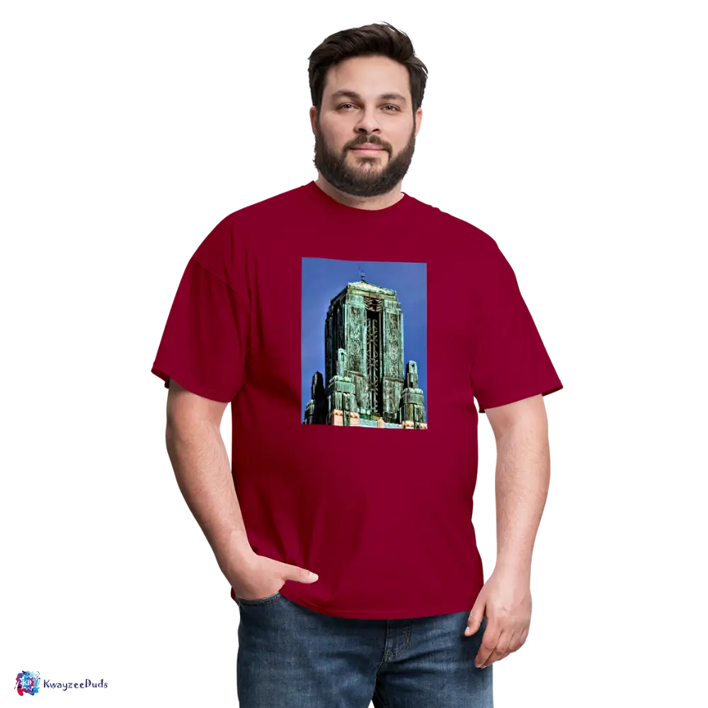 Bullocks Wilshire Finial Unisex Classic T-Shirt - dark red