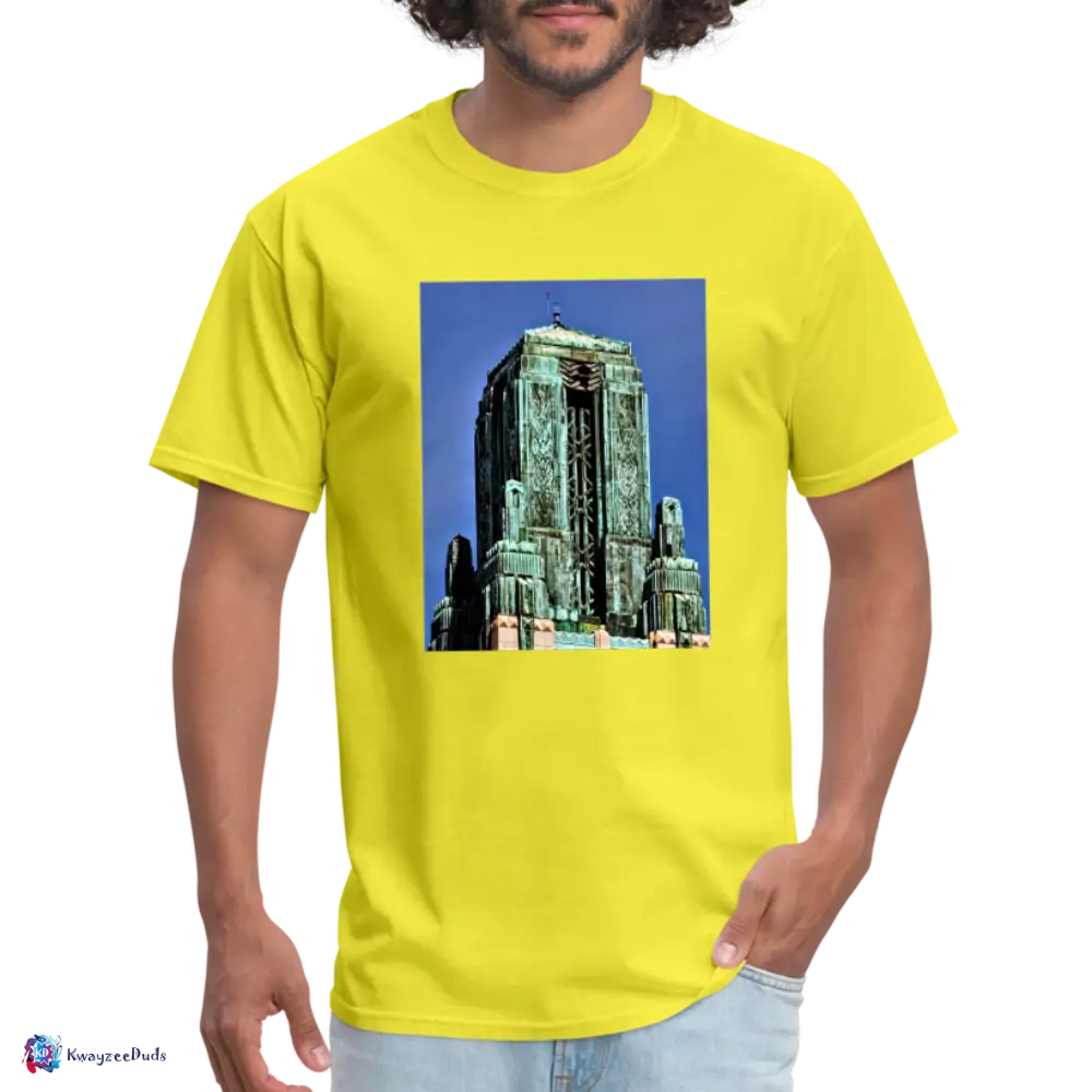Bullocks Wilshire Finial Unisex Classic T-Shirt - yellow