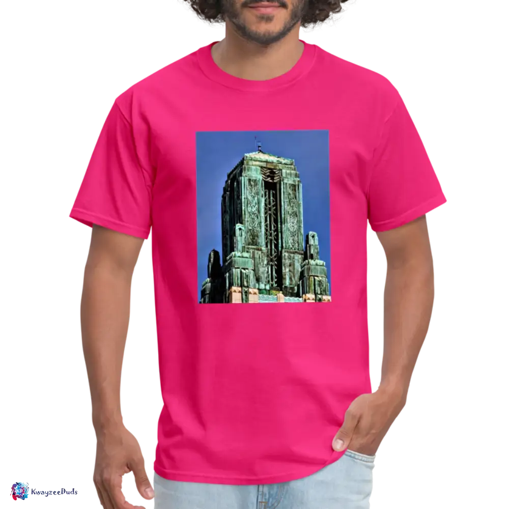 Bullocks Wilshire Finial Unisex Classic T-Shirt - fuchsia