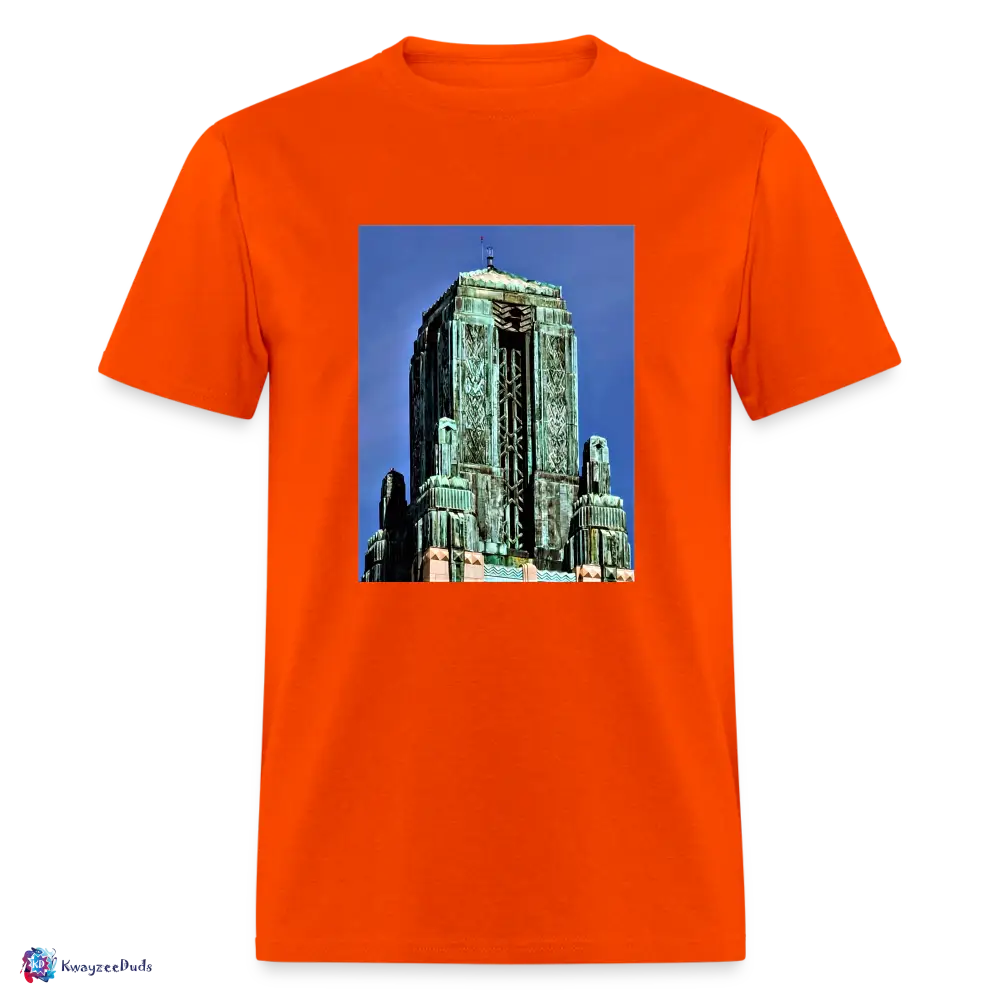 Bullocks Wilshire Finial Unisex Classic T-Shirt - orange