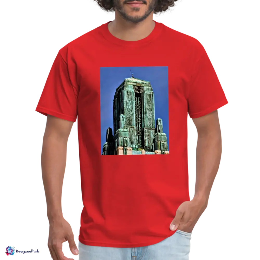 Bullocks Wilshire Finial Unisex Classic T-Shirt - red