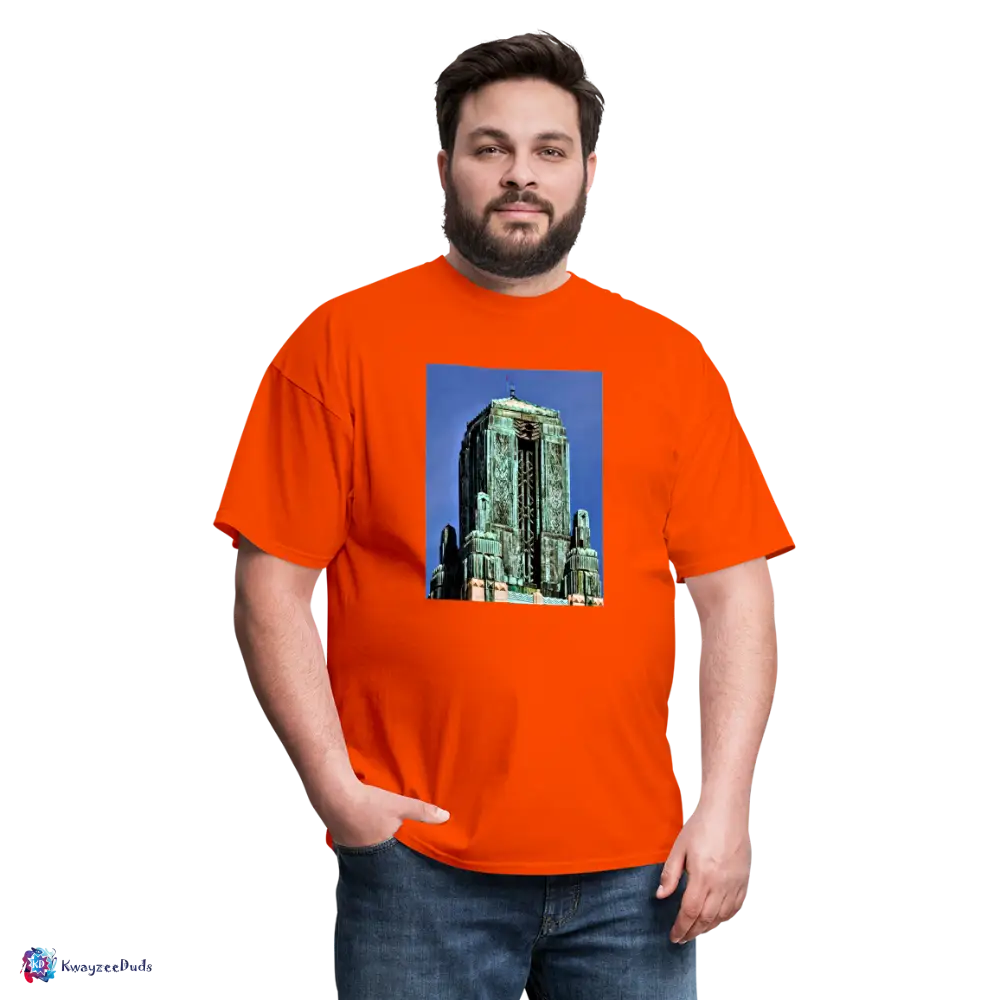 Bullocks Wilshire Finial Unisex Classic T-Shirt - orange