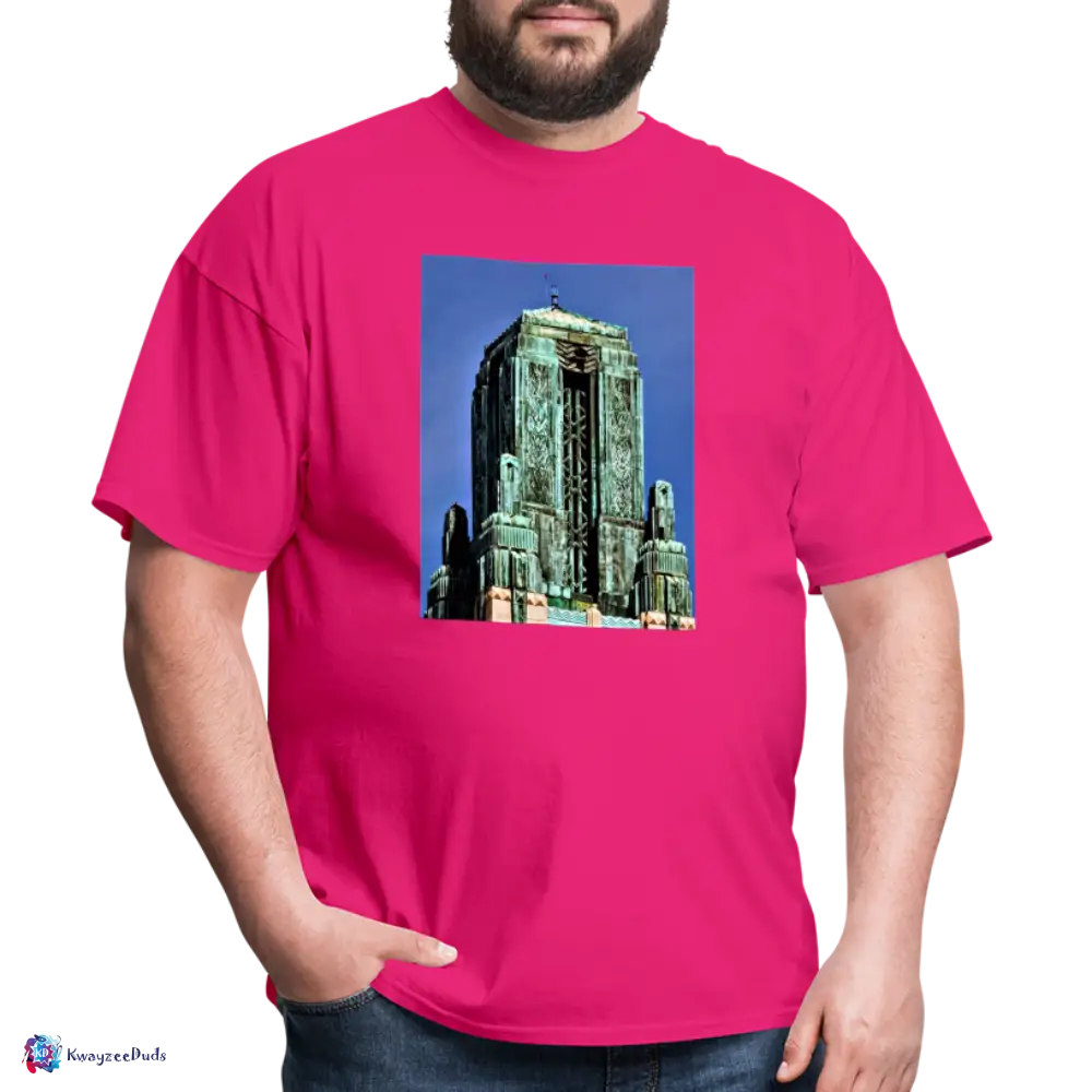 Bullocks Wilshire Finial Unisex Classic T-Shirt - fuchsia