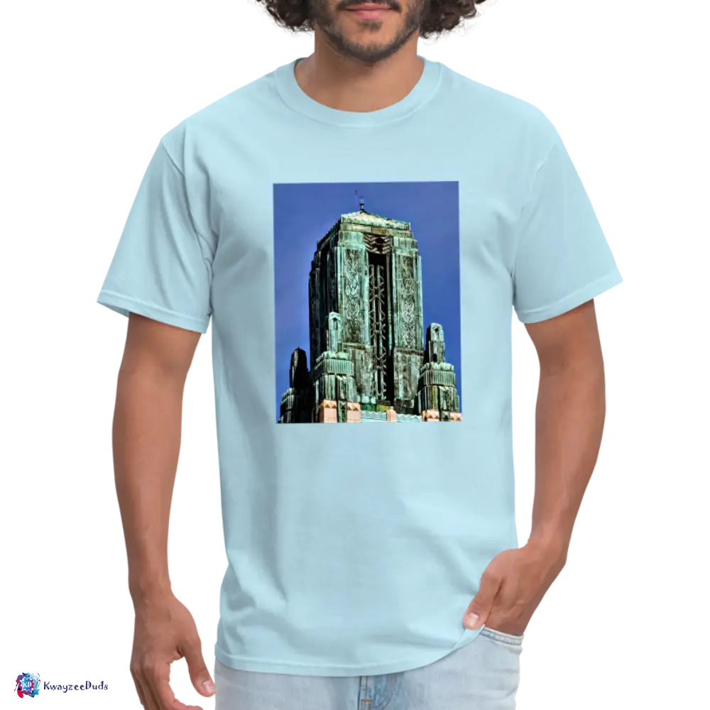 Bullocks Wilshire Finial Unisex Classic T-Shirt - powder blue