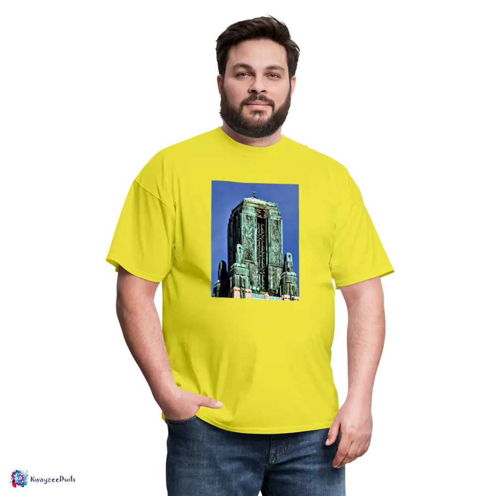 Bullocks Wilshire Finial Unisex Classic T-Shirt - yellow