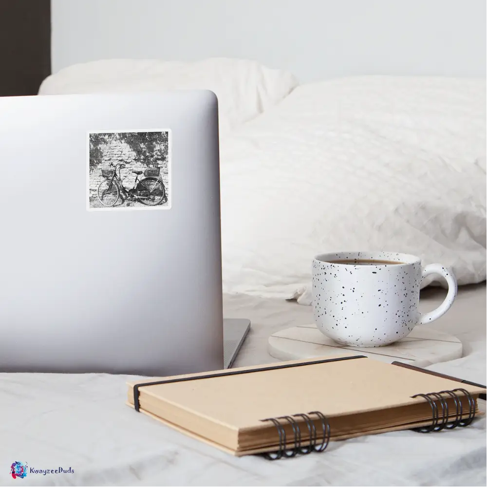 Burano Bicycle Sticker - white matte