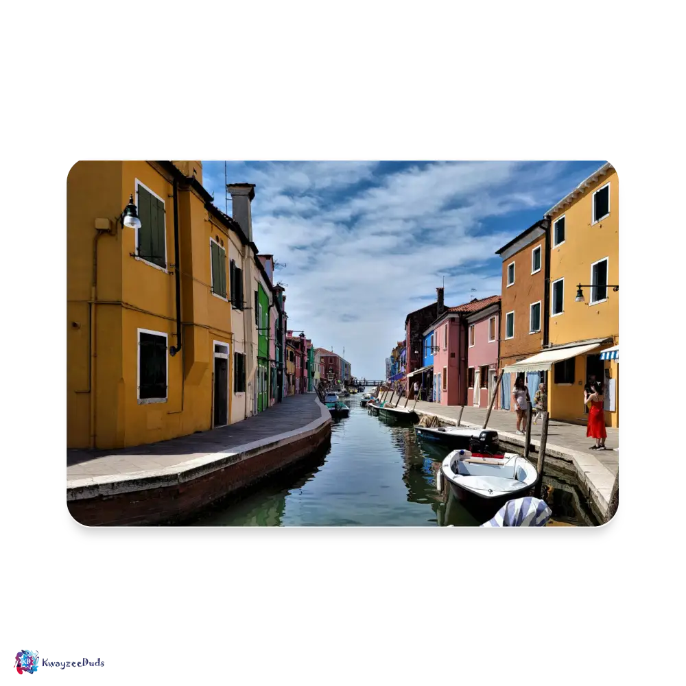 Burano Rectangle Magnet - white