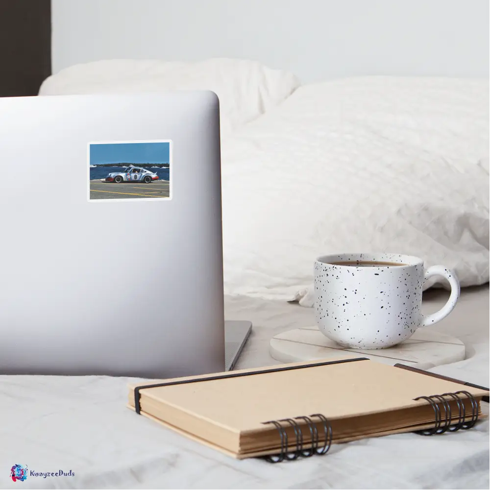 Cannes Car Sticker - white matte