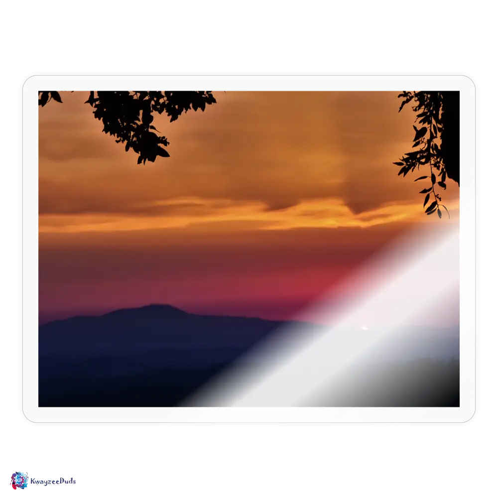 Castelina in Chianti Sunset Sticker - transparent glossy