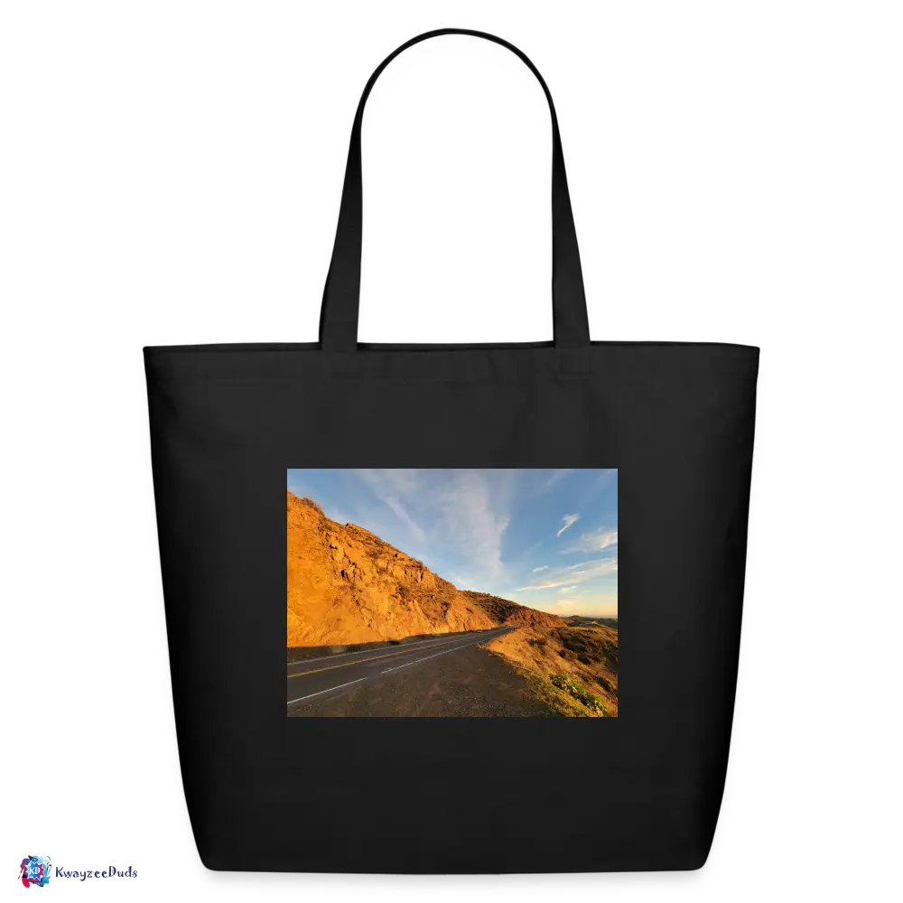 Decker Road Malibu Eco-Friendly Cotton Tote - black