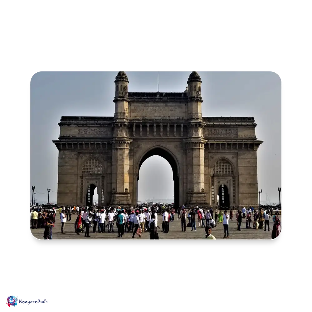 Gateway of India Rectangle Magnet - white