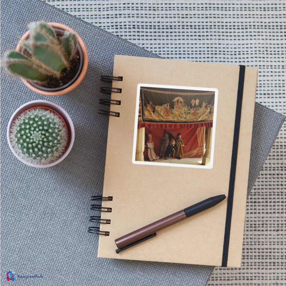 Jaipur Puppets Sticker - white matte