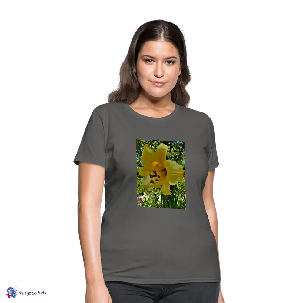 Lilium Giverny Women's T-Shirt - charcoal