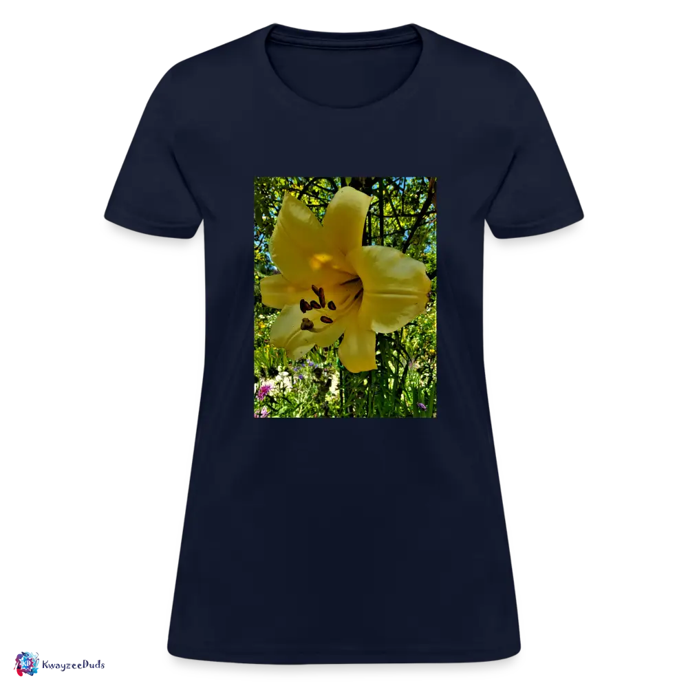 Lilium Giverny Women's T-Shirt - navy