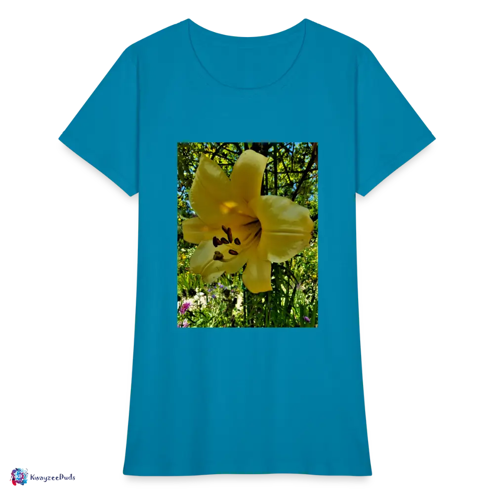 Lilium Giverny Women's T-Shirt - turquoise