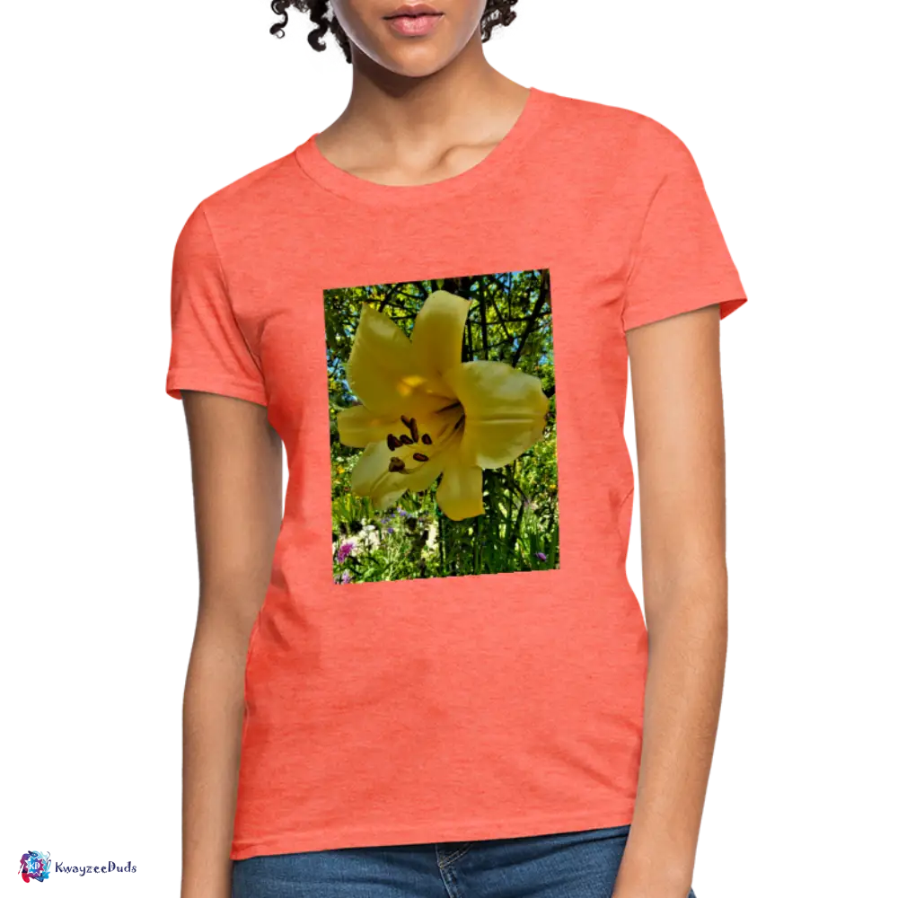 Lilium Giverny Women's T-Shirt - heather coral