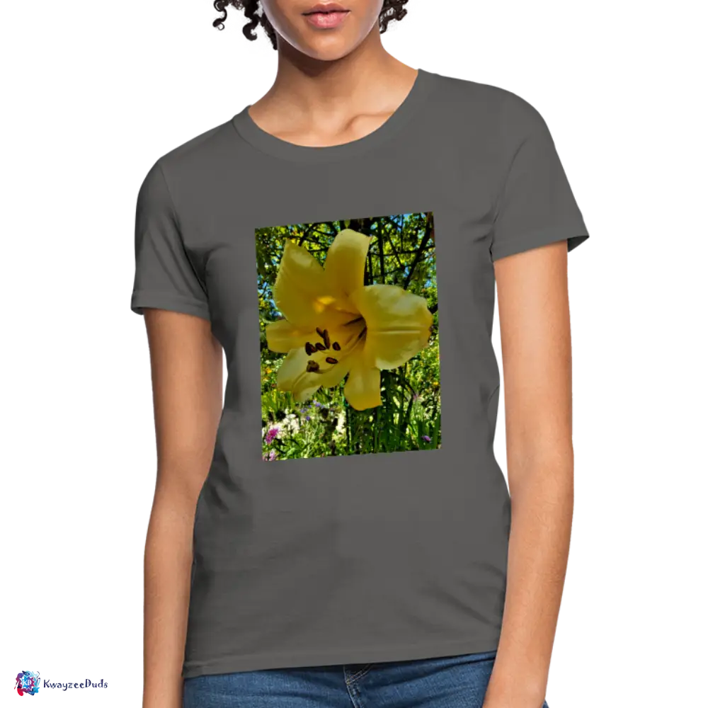 Lilium Giverny Women's T-Shirt - charcoal