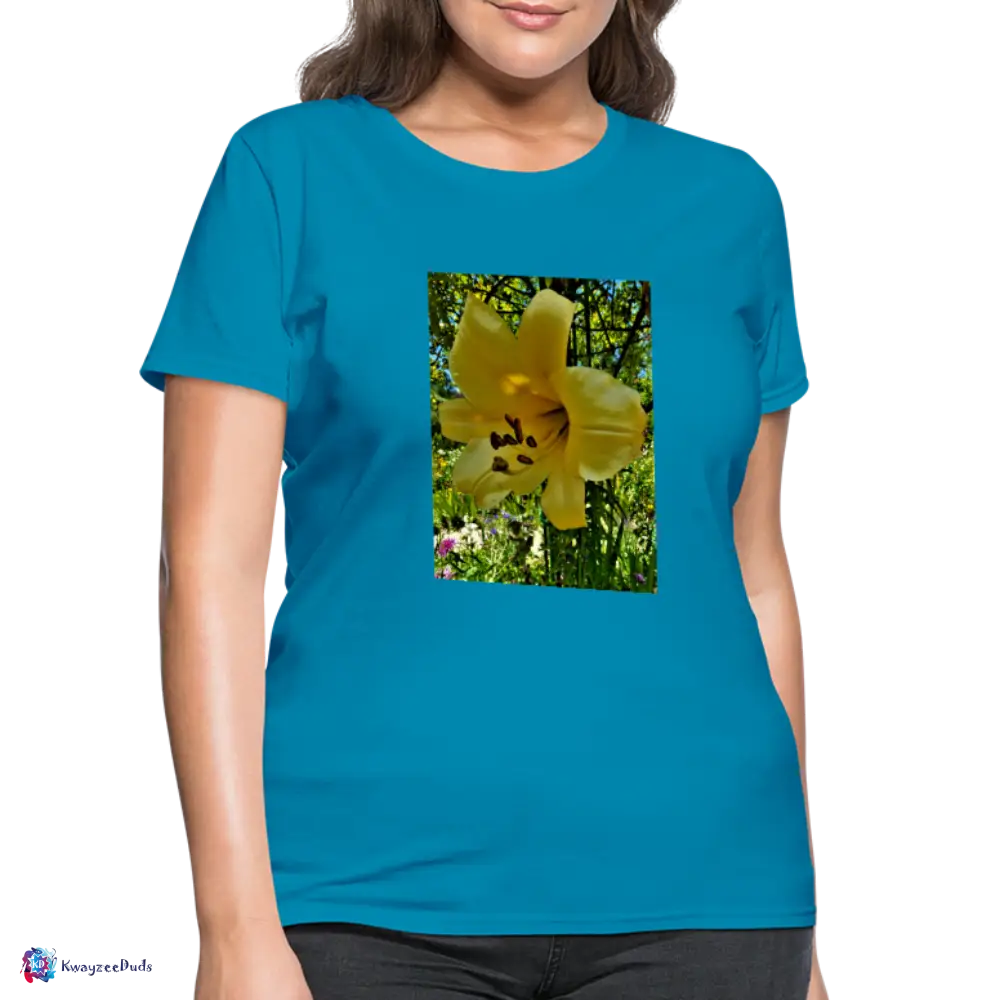 Lilium Giverny Women's T-Shirt - turquoise