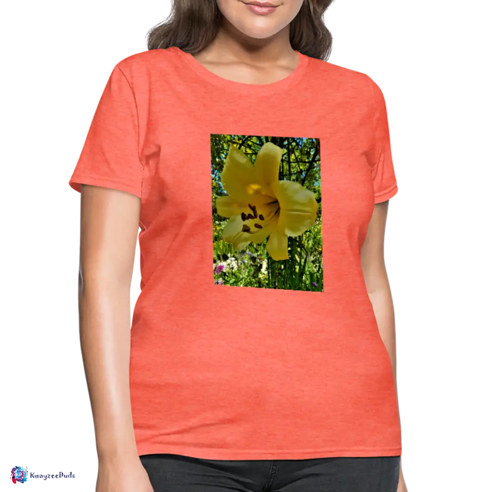 Lilium Giverny Women's T-Shirt - heather coral