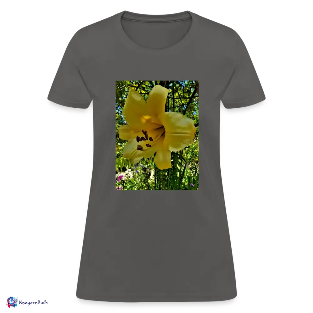 Lilium Giverny Women's T-Shirt - charcoal