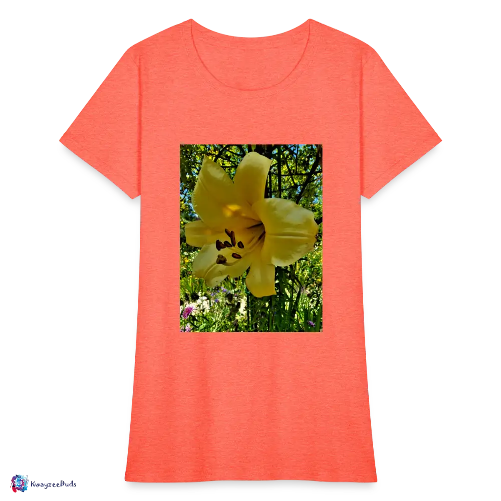 Lilium Giverny Women's T-Shirt - heather coral