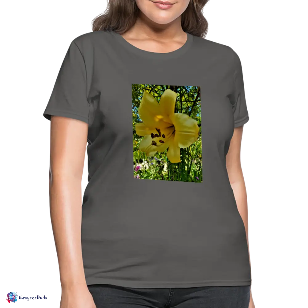Lilium Giverny Women's T-Shirt - charcoal
