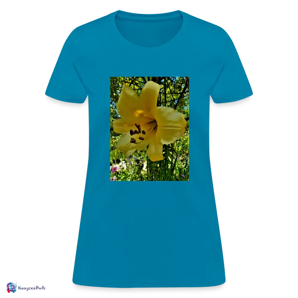 Lilium Giverny Women's T-Shirt - turquoise