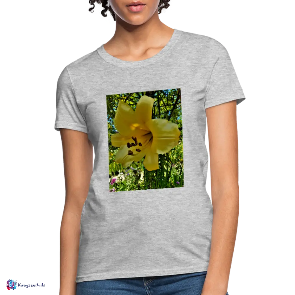 Lilium Giverny Women's T-Shirt - heather gray