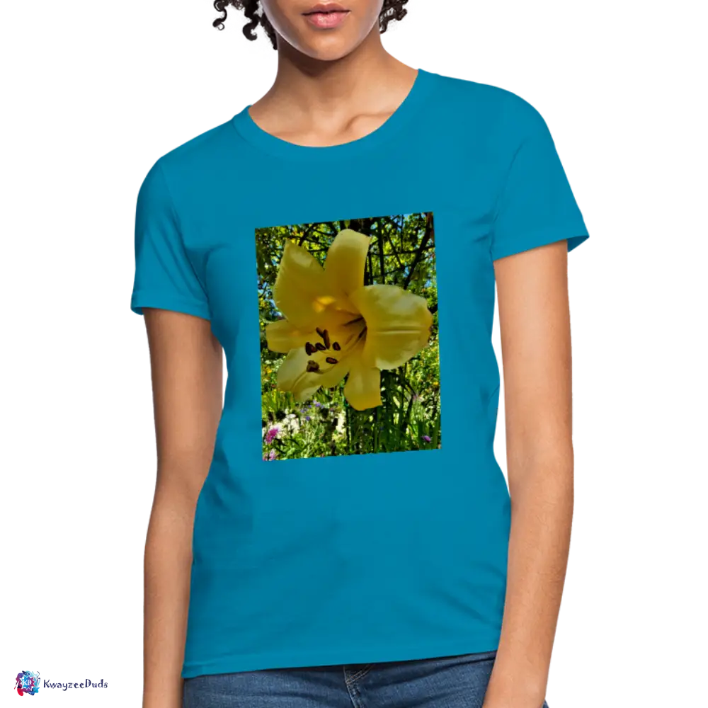Lilium Giverny Women's T-Shirt - turquoise