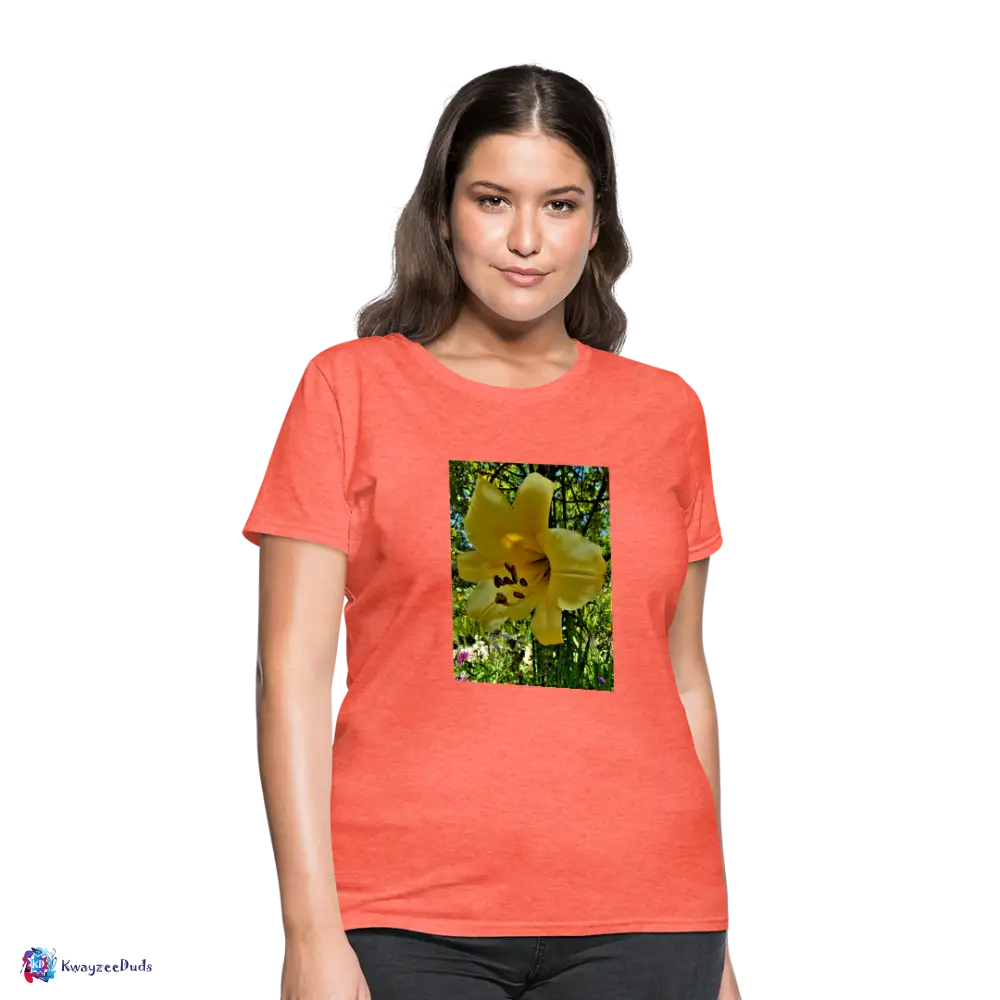 Lilium Giverny Women's T-Shirt - heather coral