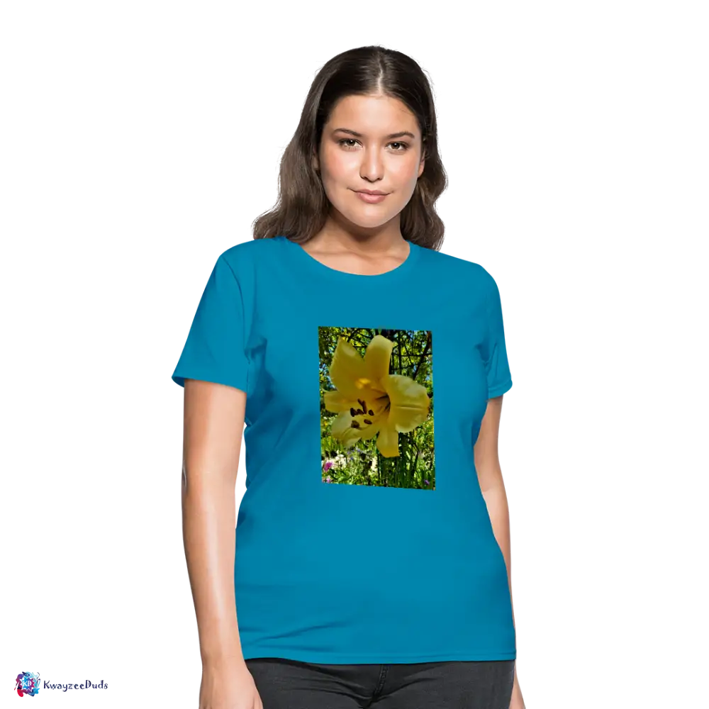 Lilium Giverny Women's T-Shirt - turquoise