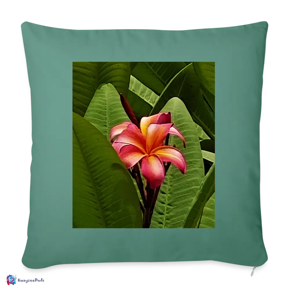 Lodi Garden Lily Throw Pillow Cover 18” x 18” - cypress green