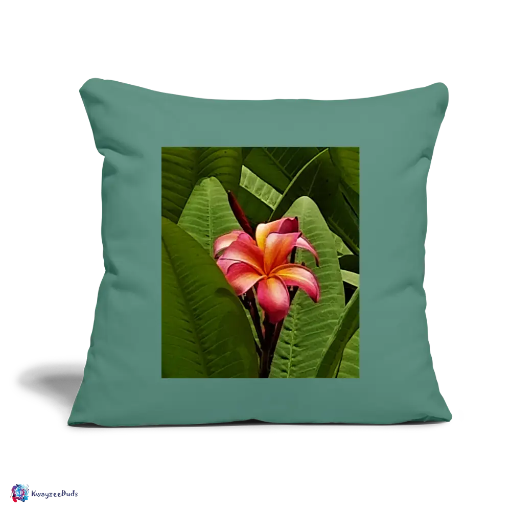 Lodi Garden Lily Throw Pillow Cover 18” x 18” - cypress green