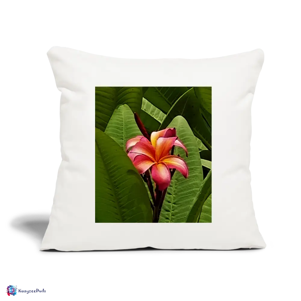 Lodi Garden Lily Throw Pillow Cover 18” x 18” - natural white