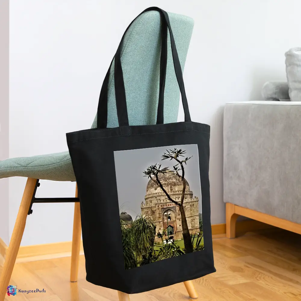 Lodi Garden Tomb Eco-Friendly Cotton Tote - black