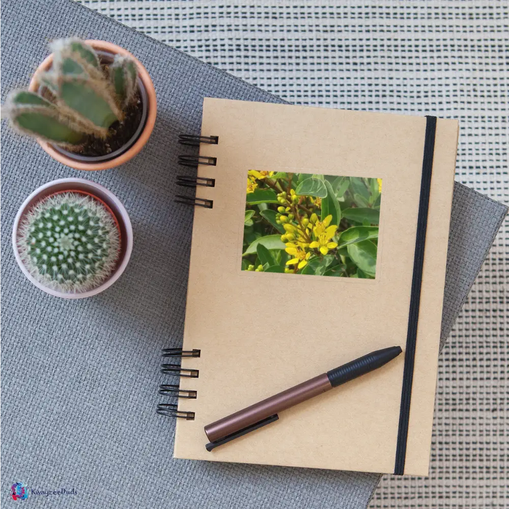 Lodi Garden Yellow Flowers Sticker - transparent glossy