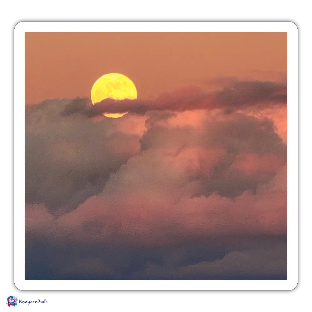 Moonrise Sticker - white matte
