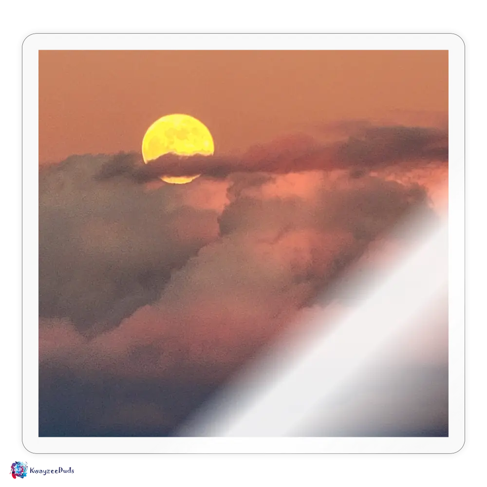 Moonrise Sticker - transparent glossy